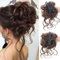 25 cm Fermaglio per capelli con barba lunga,Extension ondulate per capelli ricci, per donne e ragazze,Artiglio Messy Chignon Clip per capelli ricci ondulati Chignon nei capelli (Marrone chiaro)