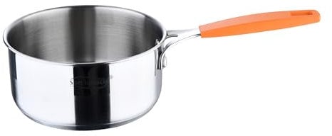 San Ignacio Compact - 16 cm Topf - Schmiedes Aluminium - Innenhitzer Whitford Fusion in hellem Schwarz - Äußeres im Matt -Finish - Liste für Induktion - Edelstahlgriff Detaildetails Details