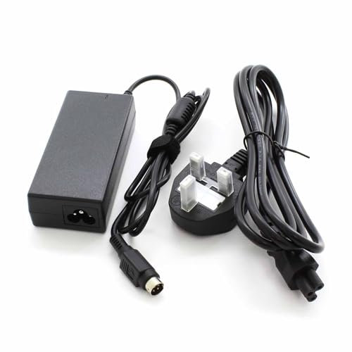 121AV 5 Amp 12V 4 Pin Socket Universal AC To DC Power Charger Adaptor with UK Power Lead 1.5m for LCD TVs & Laptops