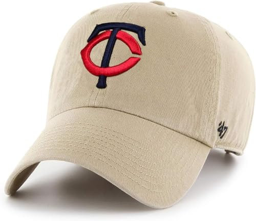 47 MLB Baseballkappe mit verstellbarem Riemen, Einheitsgröße, Khaki, Minnesota Zwillinge, Einheitsgr��e