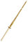 TEKKA BUDO Kendo Shinai 120 cm - Schwert Bambus - Griff mit weißem Leder - Inkl. Tsuba - Bambusstreifen