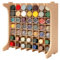 Bucasso Paint Rack Organizer with 49 Holes Suitable for 10ml TAMIYA/10ml MR HOBBY/18ml MR HOBBY, Model Tool Storage with MDF Material, Paint Rack for Miniature Paint Set - Craft Paint Holder Rack GK13