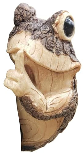 Gartendeko Figuren Baumgesicht Garten Deko DraußEn Frosch Form Baum Gesicht dekorative Baumdekorationen im Freien Harzbaum Gesichter süße Gartendekorationen für Innenharten im Freien Hof Dekor