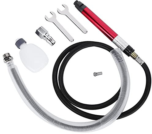 Levigatrice Orbitale Ad Aria Compressa, Levigatrice Orbitale Ad Aria Bagnata Alimentata Rettificatrice Pneumatica Set Piccola Smerigliatrice Portatile a Matita Penna Ad Aria