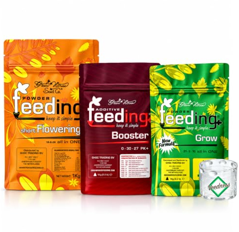 Weedness Green House Feeding Starter Set Short Flowering - NPK Dünger Grow Anbau Indoor Erde Organischer Bio