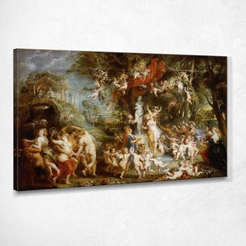 Das Fest der Venus Peter Paul Rubens, ppr237 Kunstdruck auf Leinwand, 175 x 105 cm