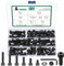 M8 Sechskantschrauben Muttern Set, 112 STK Zylinderkopfschrauben mit Muttern Set, Innensechskant Schrauben und Muttern Set mit Unterlegscheiben, Maschinenschrauben Sortiment, 12.9 Kohlenstoffstahl