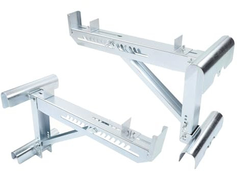 Short Body Ladder Jacks, Metal Extension Ladder Jack Bracket Stabilizer Scaffold Load Bearing Support Stand for Working 20 Inch Width Stage Accessories
