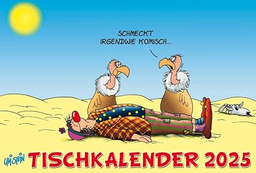 Uli Stein - Tischkalender 2025 - Lappan-Verlag - Monatskalender mit Cartoons von Uli Stein zum Aufstellen - 19 cm x 16,6 cm