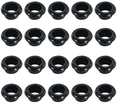20 Stück Kabeldurchführung Gummi,Ungiftig Geruchlos Gummitüllen für Kabel,Langlebig und Isoliert Elektrische Leiterdichtung Ring,Gummi Kabeldurchführung für Schreibtisch Büro Zuhause Schule