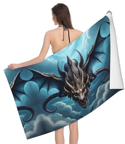 Flying Dragon Vielseitig und Badetücher - Perfekt für Dusche, Fitness, Strand, Reisen - Ein Must-Have Accessoire für Badezimmer