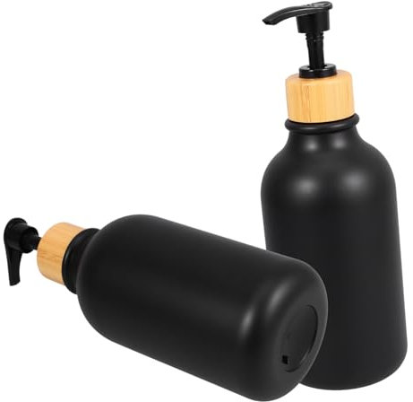 Cabilock 2piezas Botella Dispensador De Jabón Recargable Diseño Simple para Baño y Oficina