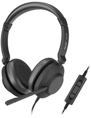 Axtel Kopfhörer mit Mikrofon, 3,5-mm-Kabel, Schwarz