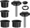 Udbrud 8 Pièces Anneaux de réduction pour Pied de Parasol Kit, Adaptateur de Pied de Parasol Umbrella Stand Parts, Balcon Supports de Parasol Réducteurs pour Table de Terrasse Balcon Arrière-Cour