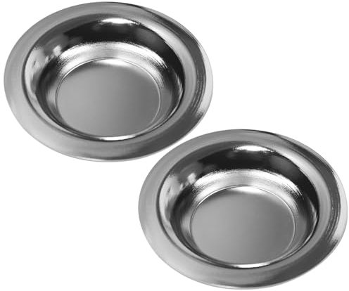 2PCS Wax Warmer Replacement Dish Iron Oil Burners Dish for Wax Melts Candle Warmer Plate Flat Bottom Glass Oil Burner for Electric Lamps Oil and Tart Warmers