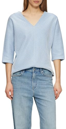 s.Oliver Shirt mit Strukturstreifen und Fledermausärmeln