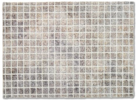 Rutschfeste Fußmatte Innen & Outdoor - Karo beige 67 x 100 cm (Rechteckig) | Eingangsbereich Fussmatte außen und indoor Schmutzfangmatte pflegeleicht Sauberlaufmatte robust Türmatte waschbar bei 30°C
