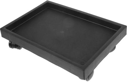 Happyyami Soucoupe Carrée pour Plantes Bac à Plantes avec roulettes Support Mobile avec Bac Eau Et roulettes pour Pots De Fleurs Intérieur