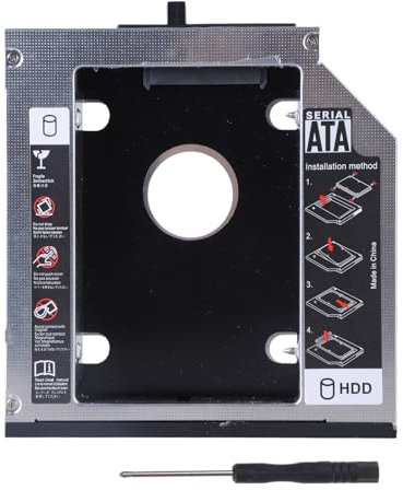 9.5mm 2nd SSD Hard Drive Case Adapter Tray Enclosure For ThinkpadT420 T430 T510 T520 DVDROM Optical