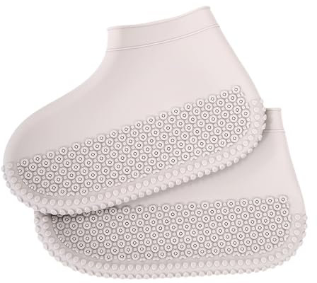 Qkbuza Cubiertas de botas de lluvia, cubierta de zapatos para la lluvia, Cubiertas de protección de zapatos, Protector de silicona resistente a resbalones, galoshes reutilizables para caminar en