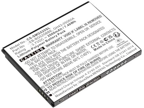 battery Suitable for Samsung EB-BG525BBE, Galaxy XCover 5, Galaxy XCover 5 2021