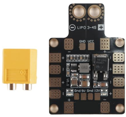 Ausi PDB XT60 W/BEC 5 V und 12 V 2 oz Kupfer für RC-Hubschrauber, Quadcopter, Multicopter, Drohne, Stromverteilerplatine (einschließlich XT60-Luftfahrtzubehör)