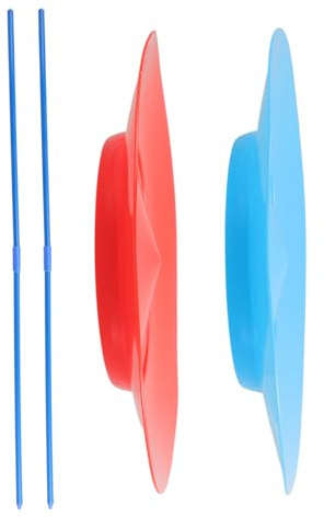 Platos de Malabarismo con Palos de Plástico Juego de 2 Piezas | Espectáculos de Circo y Actuaciones, Manejo Sencillo, Diseño Elegante y Resistente, Uso Versátil para Adultos
