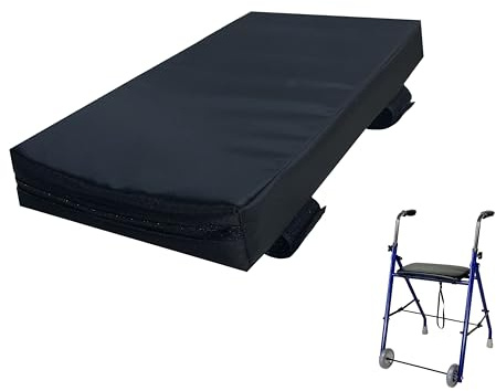 Gar Medical Rechteckiges Druckentlastungskissen für Rollator und Rollstuhl, faltbar, Mini, orthopädisch, für Steißbein und Lendenwirbelsäule, mit wasserdichtem und atmungsaktivem Bezug. Diese Füllung