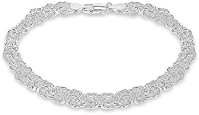 Tuscany Silver Armband Sterling Silber Byzantinisch 20cm/8'