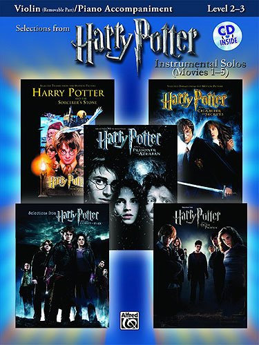 HARRY POTTER Teil 1-5 für Violine und Klavier mit Bleistift -- die beliebtesten Melodien aus der Film-Reihe in wohlklingenden, mittelschweren Arrangements (Noten / sheet music)