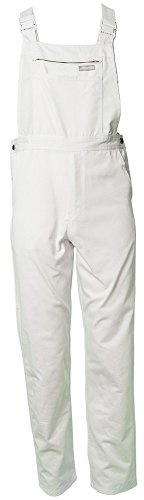 Planam 0833029 MG 260 Latzhose, Weiß, Größe 29