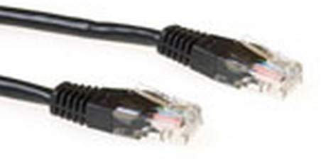 ACT CAT6 U/UTP LSZH Black 0.50M