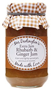 Mrs Darlingtons Rhubarb and Ginger jam (pack of 6)