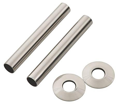Arroll Pipe Shroud Kit Brushed Nickel 130 x 18mm