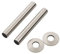 Arroll Pipe Shroud Kit Brushed Nickel 130 x 18mm