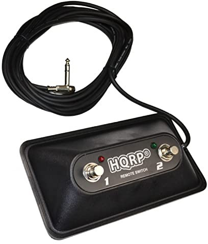 HQRP 2-Tasten Gitarre AMP Fußschalter für Peavey 03022920/03008010/03014070 passt Nashville, Valveking, Windsor, spezielle, Envoy, Bravo, Amps Plus HQRP Untersetzer
