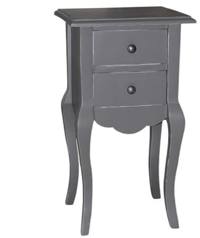 Casa Padrino Barock Kommode mit 2 Schubladen 40 cm - Jugendstil Landhaus Stil Möbel - Nachttisch Schrank, Farbkombinationen:Grau