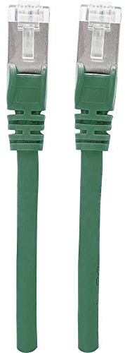 Intellinet Network Patch Cable, Cat7 Cable/Cat6A Plugs, 5m, Green, Copper, S/FTP, LSOH / LSZH, PVC, RJ45, Gold Plated Contacts, Snagless, Booted, Polybag