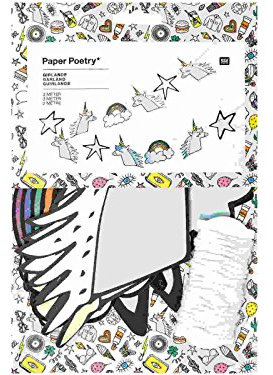 Girlande Wimpelkette Partygirlande Einhorn Party 3 Meter