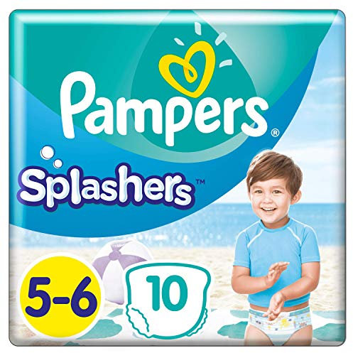 Pampers - Splashers Couches-culottes de Bain Jetables Taille 5-6 - Lot de 4 (x40 culottes)