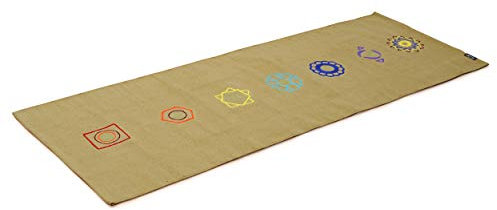 Yogishop Yogateppich Cotton Rug - Chakra 192 x 72 x 0.3 cm, Terracotta