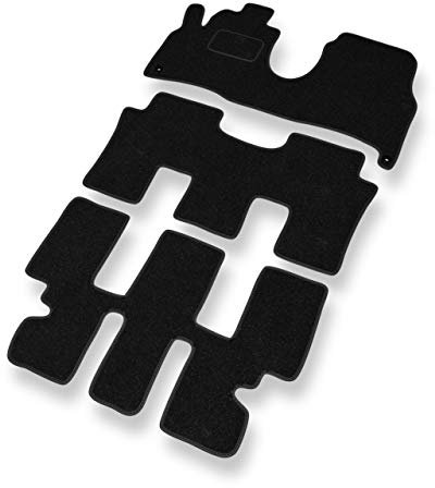 Mossa - Fußmatten Auto kompatibel mit Peugeot 807 (2002-2014) - schwarz Automatten Autoteppiche 1
