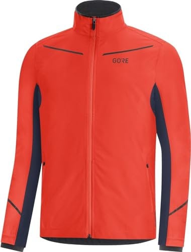 GORE WEAR R3 Giacca da Uomo Partial GORE-TEX INFINIUM, M, Rosso Vermiglio/Blu Marino