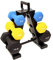 BalanceFrom Kurzhantel-Set mit Ständer, 22,7 kg (3 Paar von 2,3 kg, 3,6 kg und 5,4 kg)