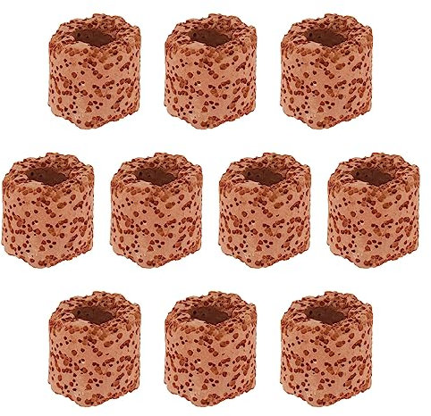 iplusmile 10Pcs Festen Ring Keramik Wasser Anlage Festen Ring Schwerkraft Ring Decor Halter für Aquarium