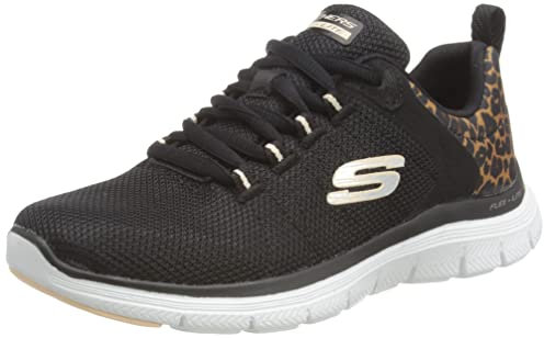 Skechers Flex Appeal 4.0 - Wild Ballad, Scarpe da ginnastica Donna, Nero, 42 EU