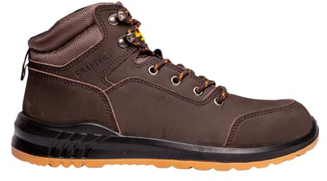 Grafters M513B Unisex Safety Boots Brown