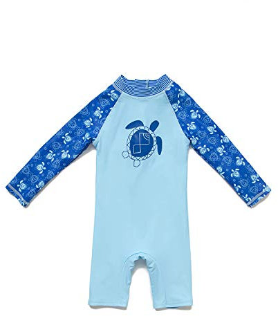 ADAVERANO Baby Jungen Sonnenanzüge UV50+ Badebeklideung Wimsuit Mit Sonnenhut.(Rückkehrer,98-104Cm)