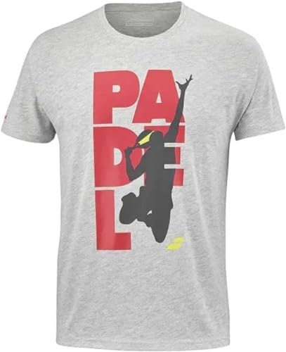 Babolat Herren-T-Shirt, 1 Stück, Grau meliert, S