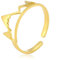 UNIFT Berg Ring für Frauen Edelstahl Berg Outdoor Wandern Offener Ring Schmuck für Naturliebhaber, Edelstahl